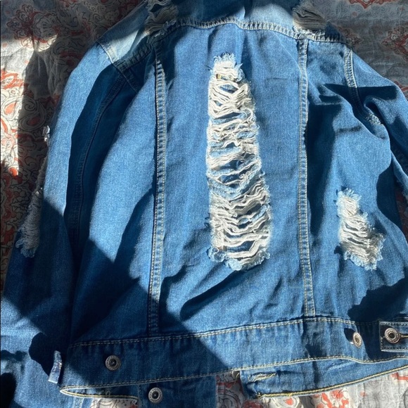 Ripped Jean Jacket - Picture 3 of 3